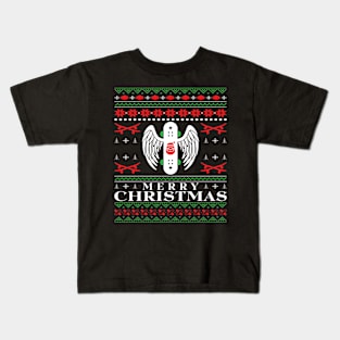 Skateboard Ugly Christmas Sweater Kids T-Shirt